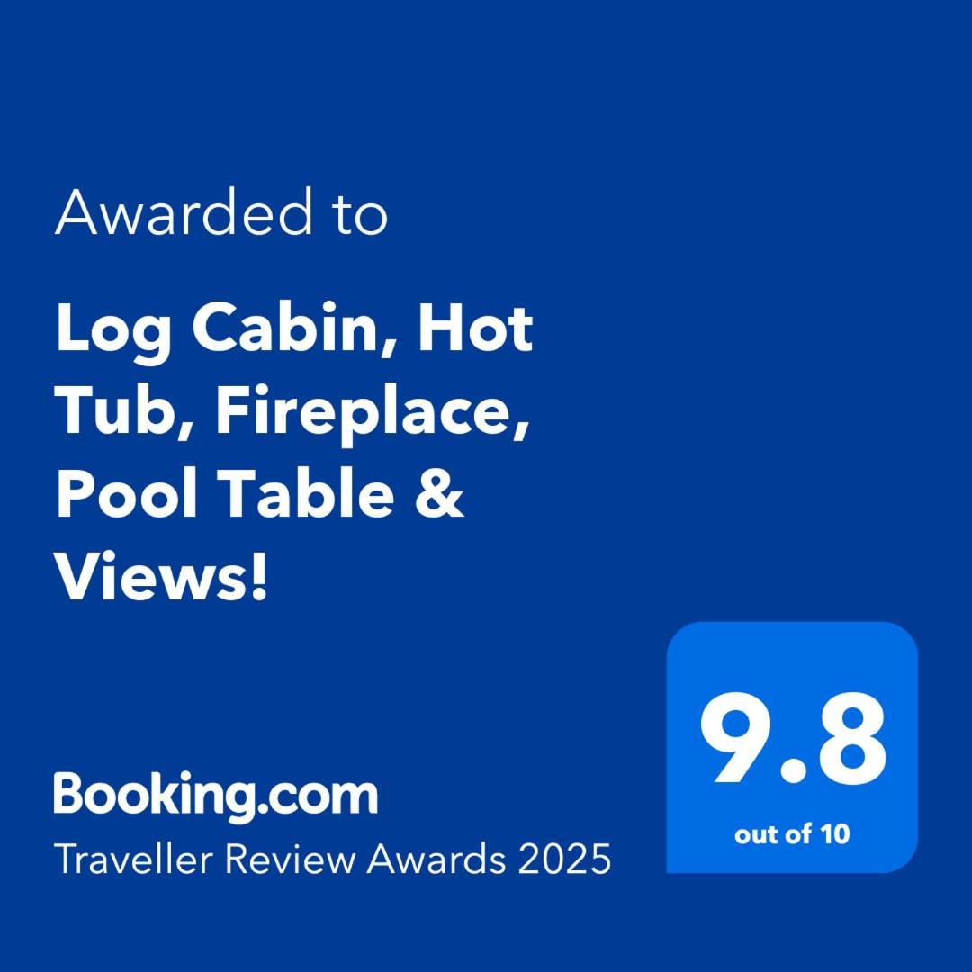 Log Cabin, Hot Tub, Fireplace, Pool Table & Views! Sevierville Ngoại thất bức ảnh